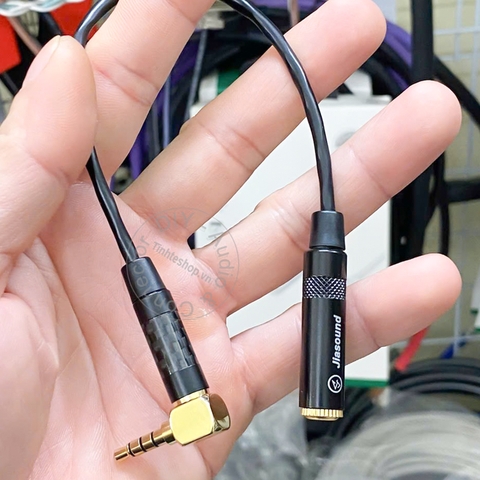 Dây microphone 3.5mm 4 cực TRRS đực sang 3.5mm 3 cực TRS cái OMTP và CTIA