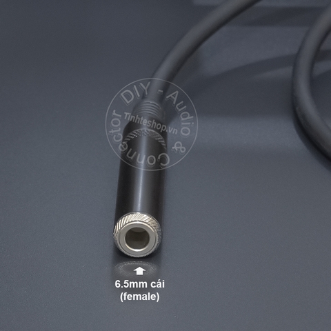 Cáp 6 ly stereo nối dài DIY 0.2 đến 5 mét - 6.5mm TRS extension audio cable