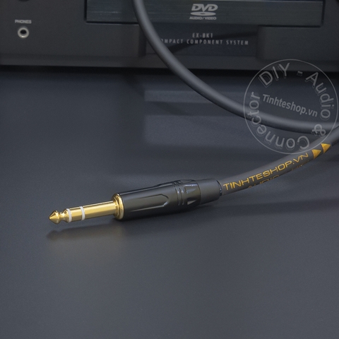 Dây jack 6 ly ra 3.5 stereo DIY 0.5 đến 10 mét - 6.5mm to 3.5mm stereo cable