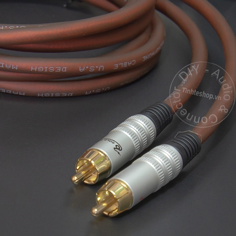 Cáp 6ly TRS balanced ra RCA 1 cặp DIY 0.5M đến 5M - 1/4 TRS to RCA cable
