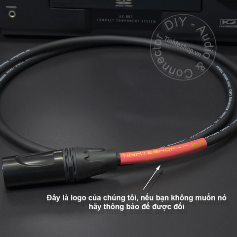 Dây canon cái ra AV hoa sen 1 cặp DIY 0.5M đến 10M - XLR female to RCA cable