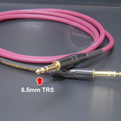 Dây 6 ly TRS balanced đồng 4N mạ bạc cắm âm thanh cho Soundcard Mixer DAC ra loa kiểm âm