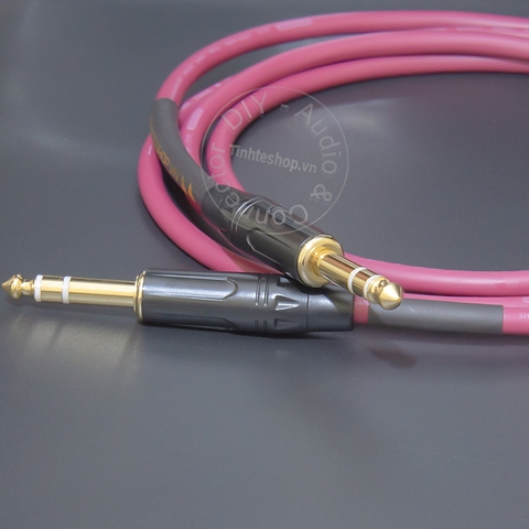 Dây 6 ly TRS balanced đồng 4N mạ bạc cắm âm thanh cho Soundcard Mixer DAC ra loa kiểm âm