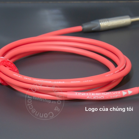 Dây 6 ly balanced 2 đầu chữ L cắm cho Loa kiểm âm Sound card Mixer - MOGAMI 2549 DIY 6.35mm balanced audio cable