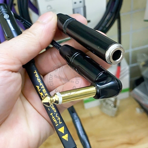 Cáp 6 ly chia 1 đầu đực 1 đầu cái - 6.5 audio cable split 1 male to 1 female 1 male