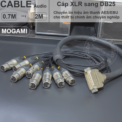 Dây DB25 sang 8 XLR AES/EBU MOGAMI