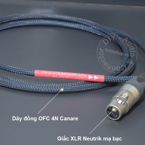 Dây canon AES EBU 110 Ohm đực sang cái dùng cho DAC - DIY XLR AES/EBU digital audio cable