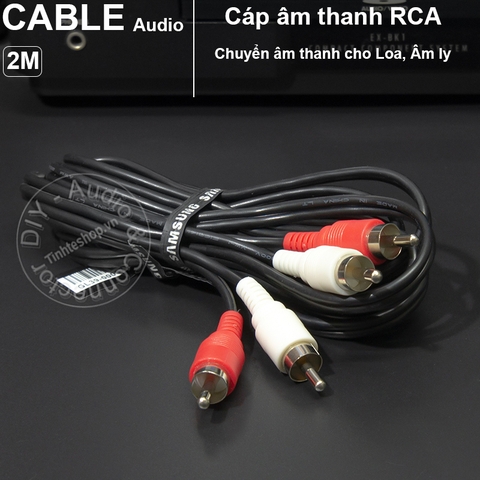 Dây hoa sen AV 2 mét OEM Samsung - RCA cable 1 pair