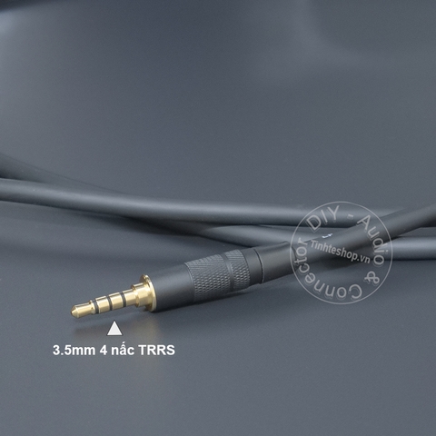 Dây cáp 2 đầu 3.5 4 vạch TRRS cắm cho Tai nghe Điện thoại Laptop TV box.v.v. - DIY 3.5mm 4-bar TRRS audio cable from 0.2 to 40 meters