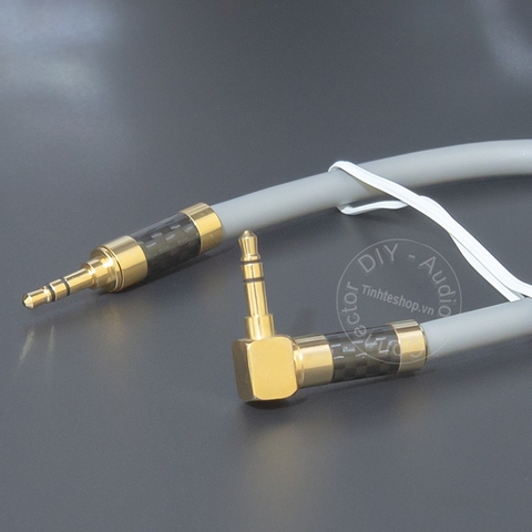 Cáp 2 đầu 3.5 đồng 5N mạ bạc ngắn 10Cm đến 5 mét cho DAC AMP - DIY AUX 3.5mm stereo audio cable 99.997 silver plated copper core