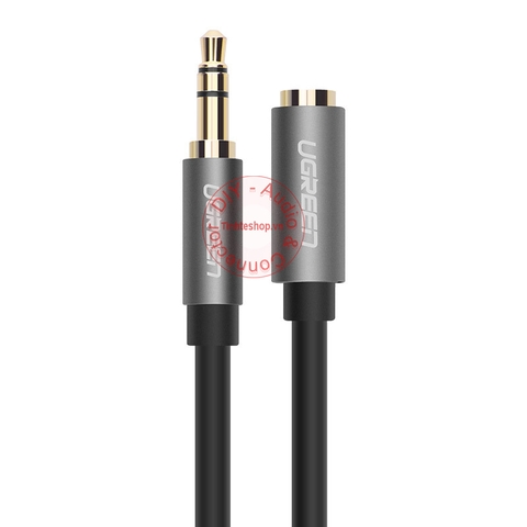 Cáp audio 3.5mm AUX đực sang cái - Audio 3.5mm cable male to female gold 24K OFC 4N Ugreen AV118 1M ... 5M