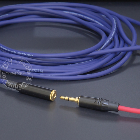 Cáp 3.5 nối dài DIY dài từ 0.2 đến 40 mét - DIY 10 to 40 meter extension 3.5mm stereo audio cable