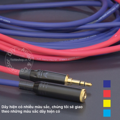 Cáp 3.5 nối dài DIY dài từ 0.2 đến 40 mét - DIY 10 to 40 meter extension 3.5mm stereo audio cable