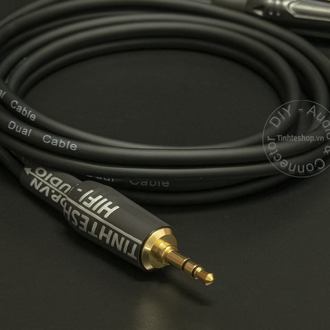 Cáp audio 3.5mm ra 2 AV RCA R+L DIY 0.2 mét đến 20 mét - Audio cable 3.5mm to 2 RCA
