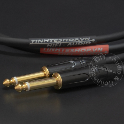 Cáp 6.5mm ra AV 1 cặp - 6.35mm to RCA cable DIY OFC 4N 0.5M 1M 2M 3M 5M