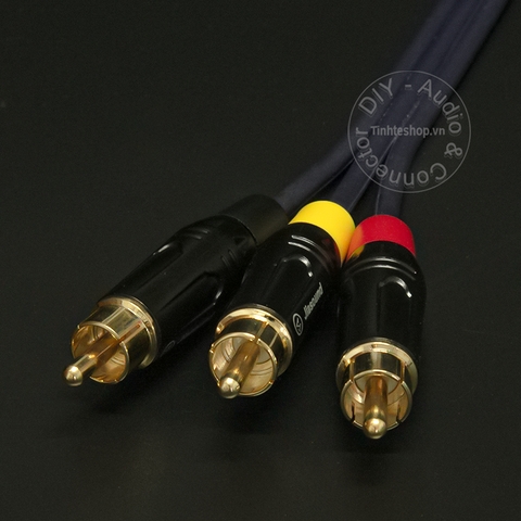 Cáp audio video AV RCA 3 ra 3 - Dây 3 đầu bông sen AV RCA 0.5M 1M 5M 10M 15M 20M