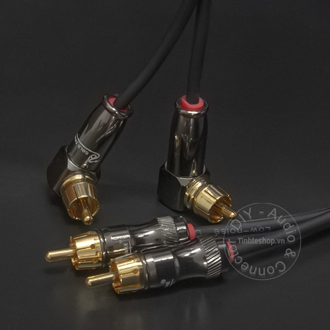 Cáp RCA đầu thẳng đầu bẻ góc DIY - Straight and angled RCA audio cable 0.5M 1M 1.5M 3M...10M