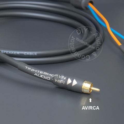 Dây hoa sen sang bắp chuối DIY chuyển âm thanh cho DAC Âm ly sang Loa - RCA to banana audio cable