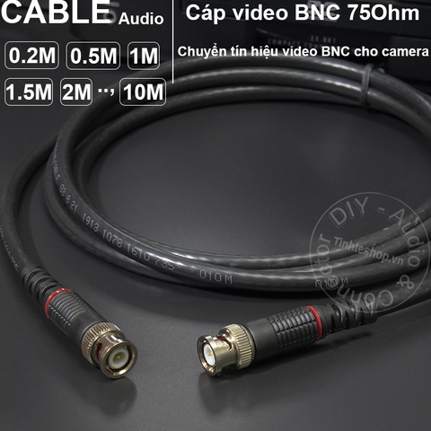Dây nối anten cho micro karaoke - Cáp BNC đực cái kéo dài