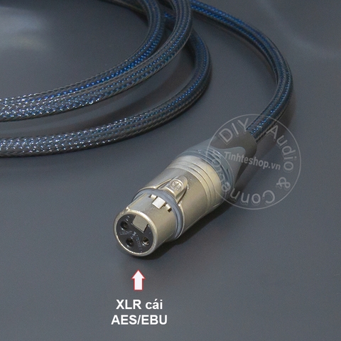 Dây AES/EBU canon sang AV 0.2 đến 10 mét - DIY AES EBU XLR female to RCA digital audio cable