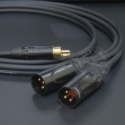 Dây canon sang AV 1 cặp DIY 0.5 đến 5 mét - XLR male to RCA cable