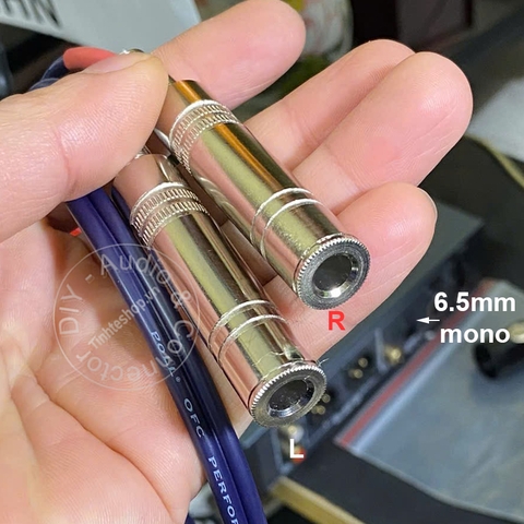 Cáp chia 6.5 ly stereo sang 2 đầu mono R-L