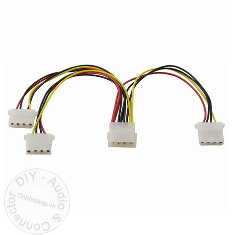 Cáp chia nguồn molex IDE 4 pin 1 ra 3 - 4 pin ide molex 1 to 3 power cable 20Cm
