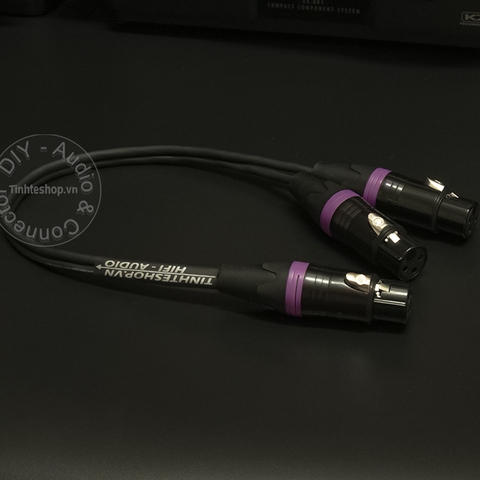 Cáp XLR cái sang 2 XLR cái - Cáp chia XLR female to 2 XLR female 0.2M 0.5M 1M 1.5M