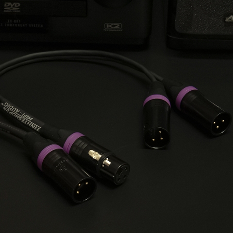 Cáp XLR cái sang 2 XLR đực - Cáp chia bablanced XLR female to 2 XLR male 0.2M 0.5M 1M 1.5M