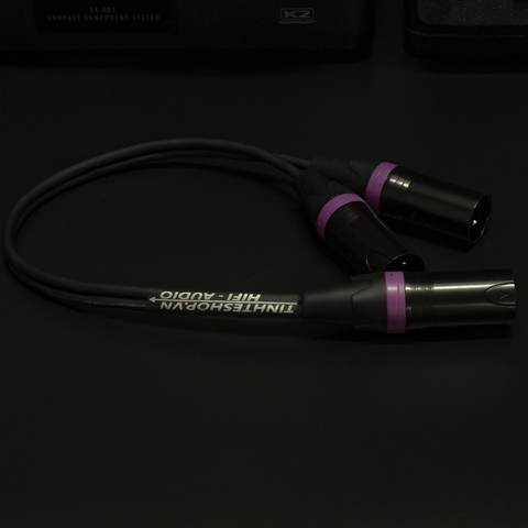 Cáp XLR đực sang 2 XLR đực - Cáp chia XLR male to 2 XLR male 0.2M 0.5M 1M 1.5M