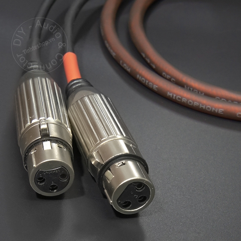 Cáp chia canon đực sang 2 cái DIY 0.5 đến 5 mét - 1 male to 2 female XLR balanced audio splitter cable