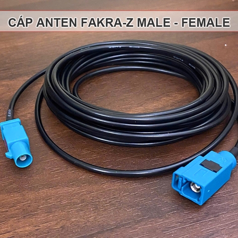 Dây Fakra Z đực cái kết nối GPS Anten wifi - FAKRA Type F Male to Female Extension Cable