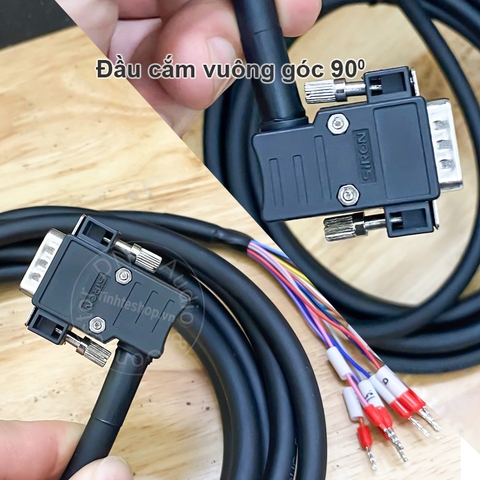 Dây DB15 đực 3 hàng sang terminal bóp cosse - D-Sub 15 male 3-row Siron motor direction X230-3