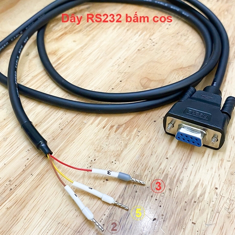Dây RS232 bấm cos chân 2 3 5 - DB9 Connector RS232 Serial Port Cable DB9 Adapters Solderless 9-Pin COM Port Breakout Replacement Cable