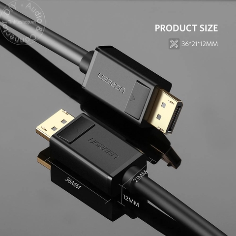 Dây màn hình Displayport 4K 60Hz Ugreen DP102 - Displayport to displayport cable 4K 60Hz 1M to 5M