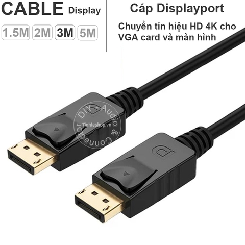 Cáp Displayport 1.2 4K 60Hz Unitek - 4K 60Hz DisplayPort 1.2 Cable 1.5M 2M 3M 5M