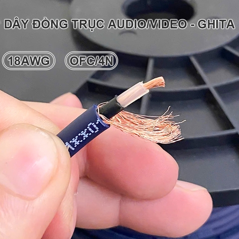 Dây đồng trục làm cáp cho Ghita Nhạc cụ Cáp coaxial 75 Ohm Sunrise Đài Loan