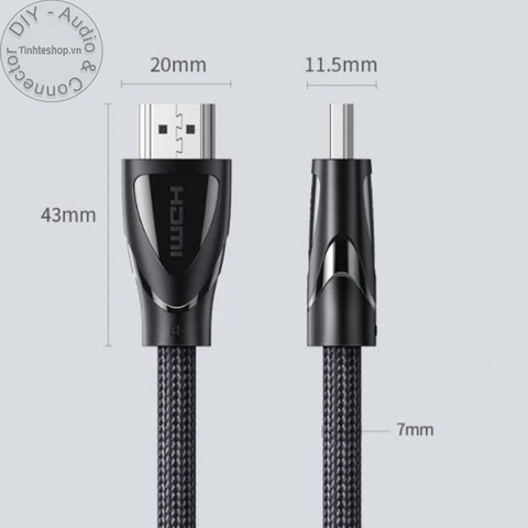 Cáp HDMI 8K Ugreen HD140 - Dây HD cho TV Màn hình 8K 0.5 đến 3 mét