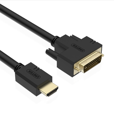 Cáp DVI sang HDMI 1080P Unitek 1.5M đến 30M - HDMI to DVI cable full HD 1080P