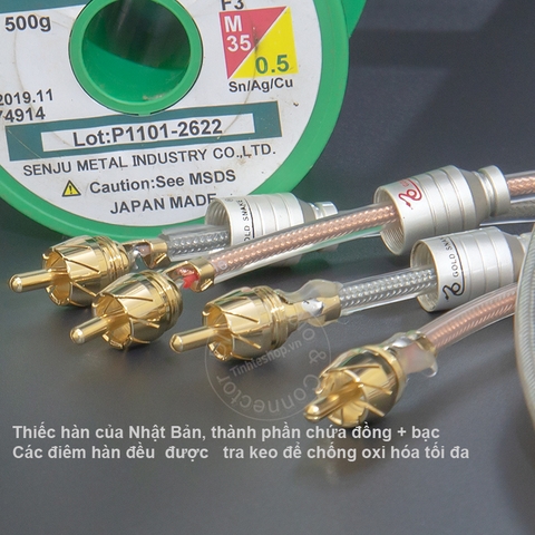 Dây AV ngắn cắm cho DAC AMP DIY 10Cm đến 70Cm - Short RCA audio cable