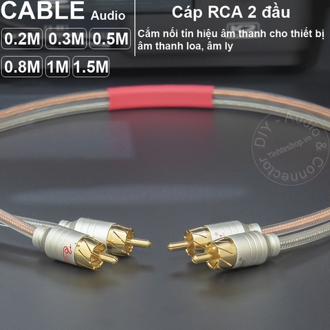 Dây AV ngắn cắm cho DAC AMP DIY 10Cm đến 70Cm - Short RCA audio cable