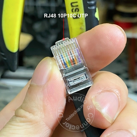 Dây mạng 10 chân RJ50 đấu chéo - RJ48 RJ50 crossover network cable