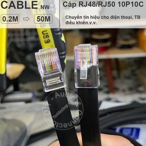 Dây mạng 10 chân RJ50 đấu chéo - RJ48 RJ50 crossover network cable