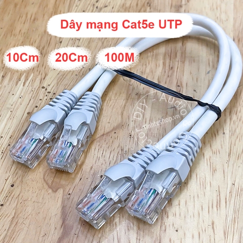 Dây mạng Cat5e bấm sẵn dài 10Cm đến 50Cm cho patch panel