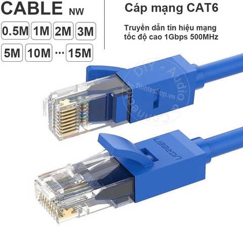 Cáp mạng giagabit Cat6 UTP Ugreen 0.5 mét đến 40 mét - Cat6 ethernet gigabit cable