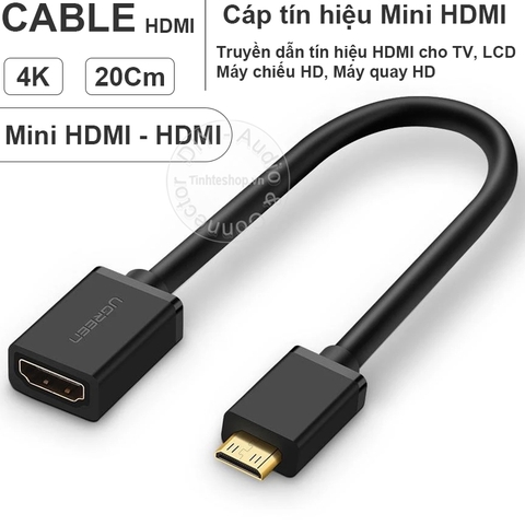 Đầu chuyển mini HDMI sang HDMI Ugreen 20101 - Mini HDMI to HDMI female adapter