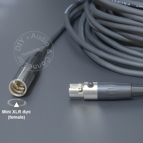 Cáp mini XLR đực sang cái cho Camera Microphone Tai nghe DAC - DIY mini XLR 3pin audio cable