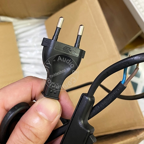 Dây nguồn 2 chấu có công tắc 1.5 mét 2x0.75mm - 2-pin power cable with 1.5 meter switch