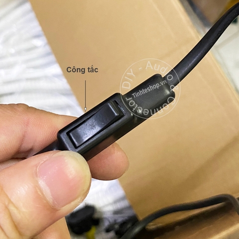 Dây nguồn 2 chấu có công tắc 1.5 mét 2x0.75mm - 2-pin power cable with 1.5 meter switch