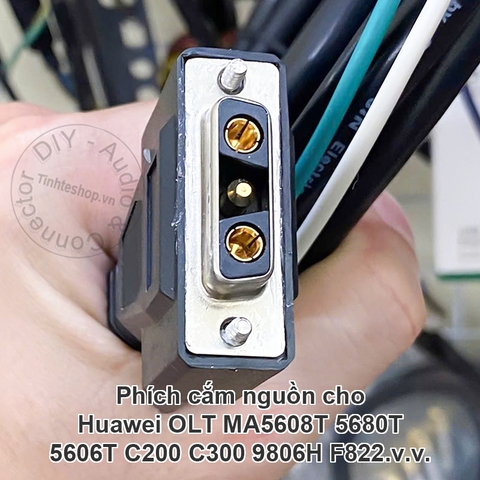 Dây nguồn DC 48V cho HUAWEI MA5608T GPON OLT - Huawei BBU3900 DBS3900 BTS3900 3910 MA5608T Power Cord -48V DC